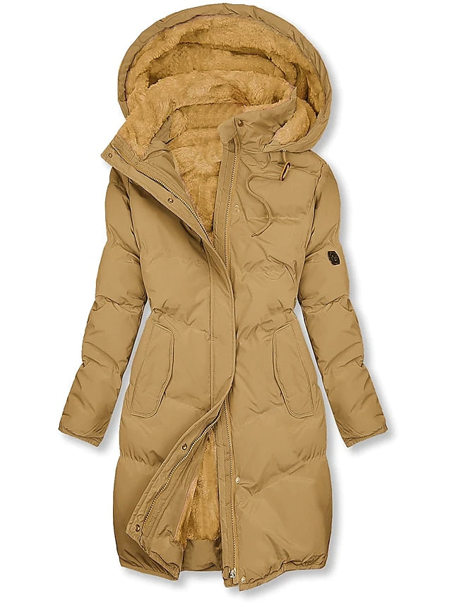 Magrite | Long-Length Hooded Puffer Jacket