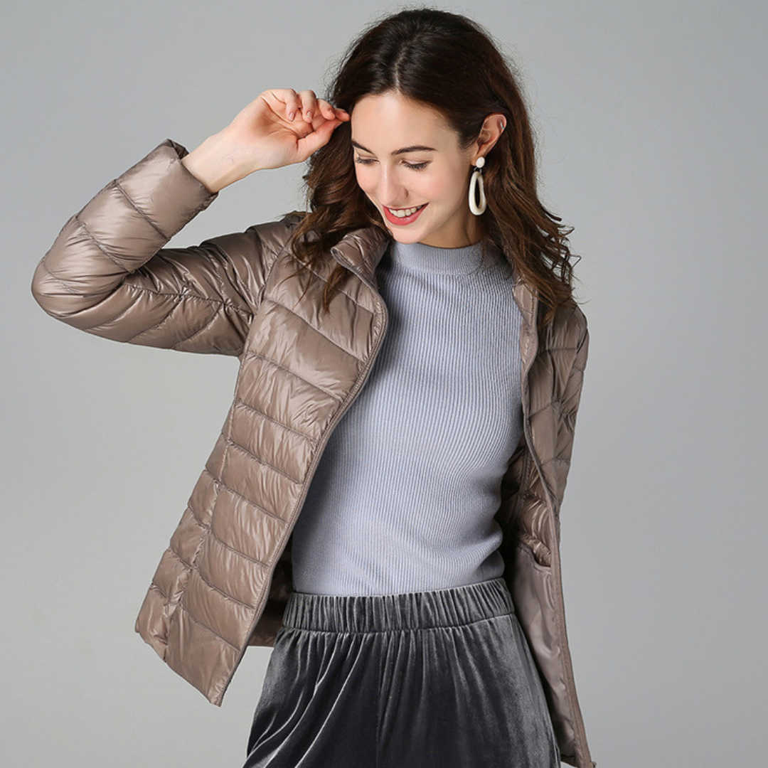 Amaris | Featherlight Jacket Insulated with White Duck Down