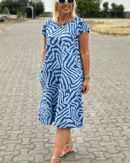 Lucinda | Chic summer dress with printed design