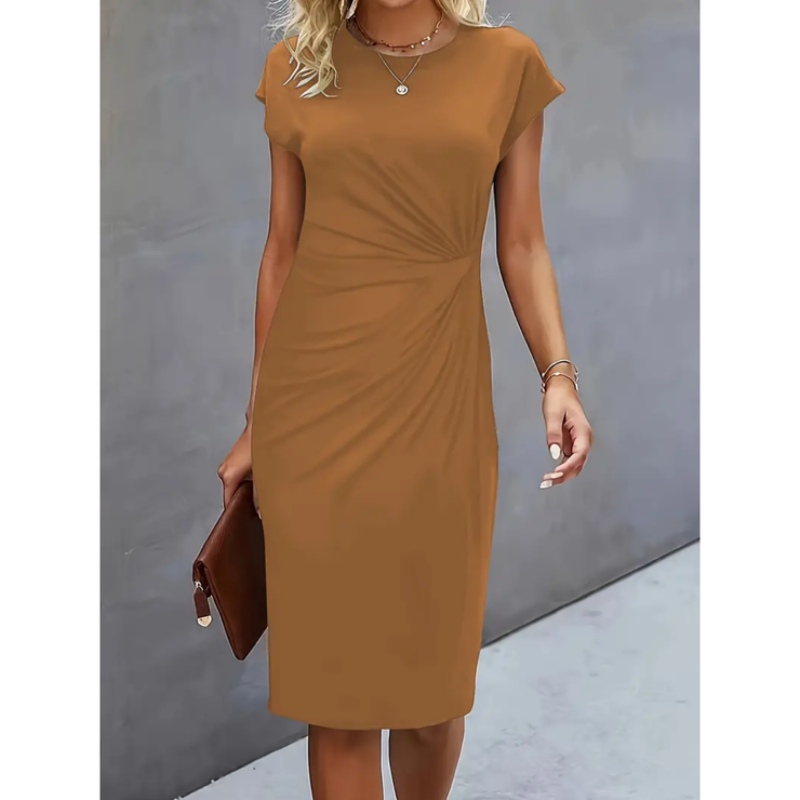 Corinne | Short-sleeved elegant dress