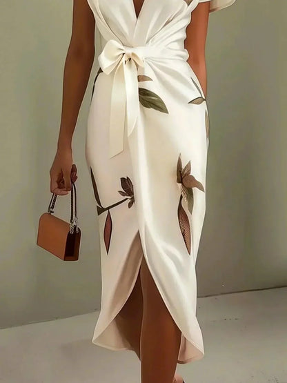 Lorraine | Elegant Wrap Midi Dress
