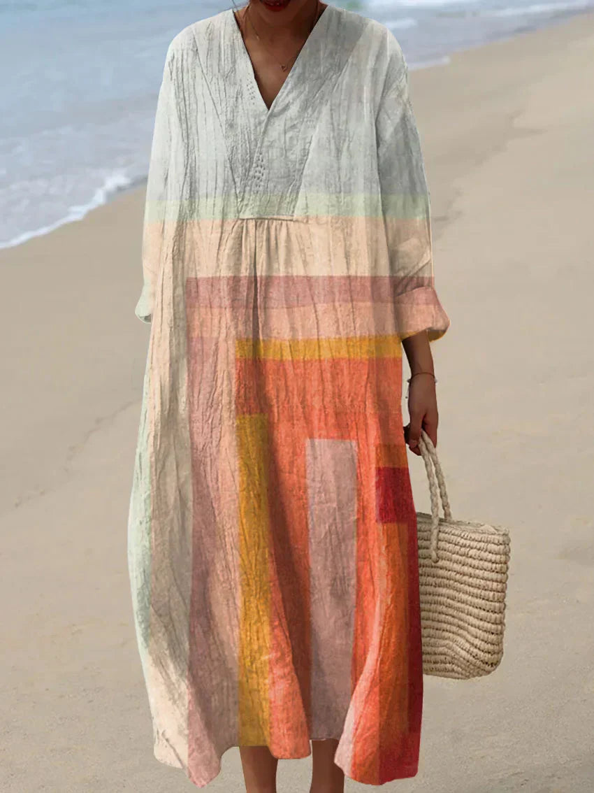 Bea - Easygoing Colorful Flowy Dress