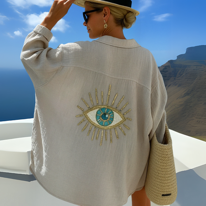 Leona | Casual boho blouse in Ibiza style