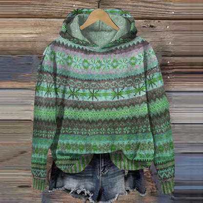 Uvelia | Retro Ethnic-Inspired Hoodie