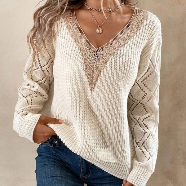 Lise | V-Neck Knitted Sweater