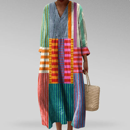 Ameline | Elegant colourful dress
