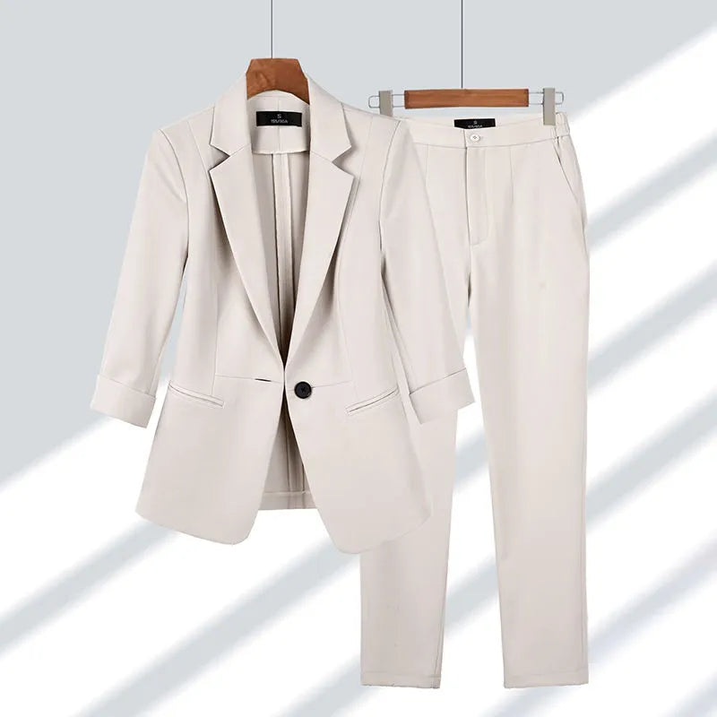 Cherry | Coordinated Formal Suit Jacket and Trouser Set