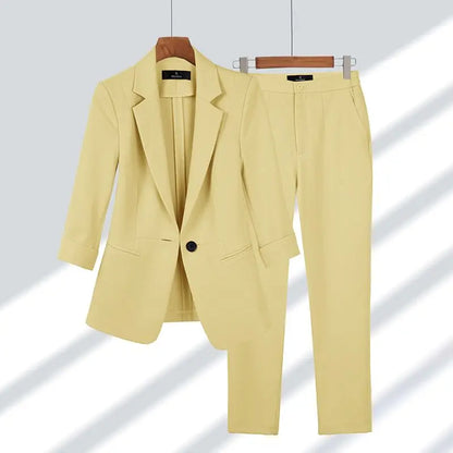 Cherry | Coordinated Formal Suit Jacket and Trouser Set