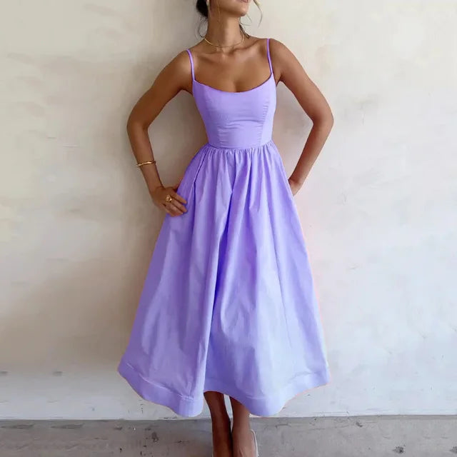 Eleanora | Spaghetti strap dress with elegant fit