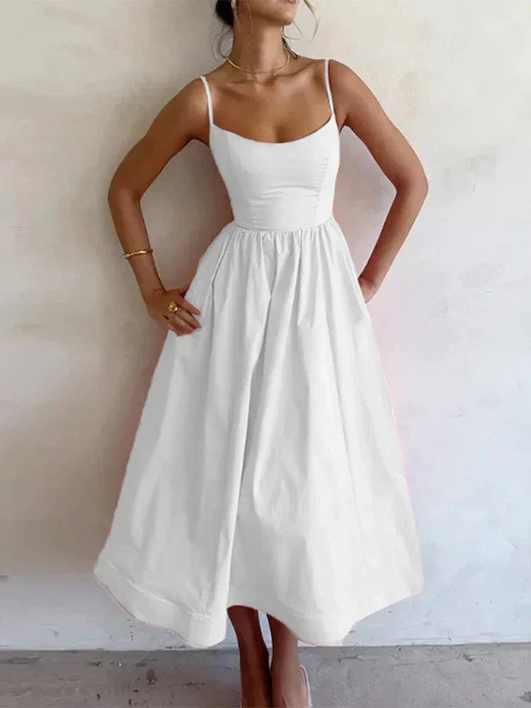 Eleanora | Spaghetti strap dress with elegant fit