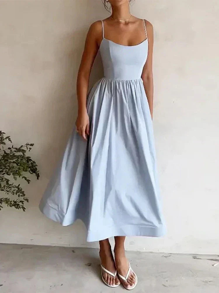 Eleanora | Spaghetti strap dress with elegant fit