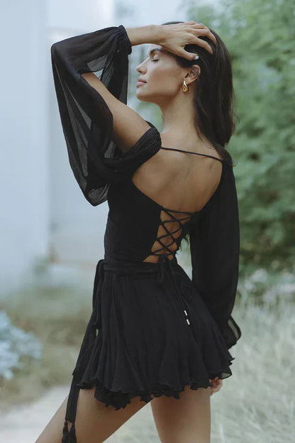 Serena | Elegant mini dress with sleeves