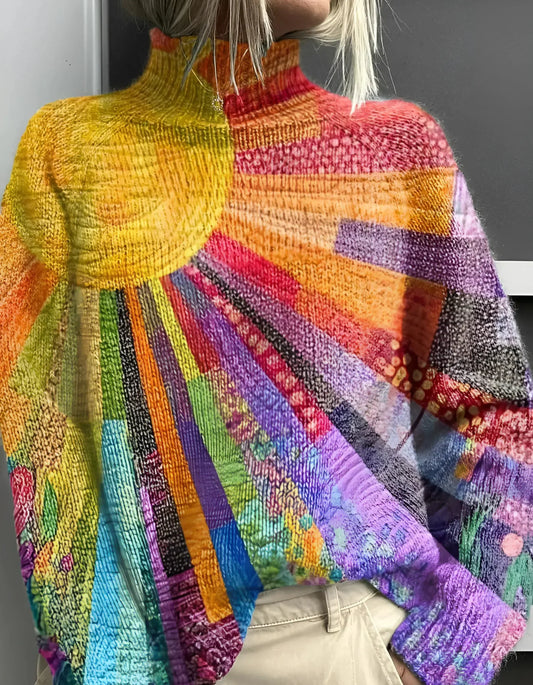 Fana | Vibrant & Statement Turtleneck Sweater
