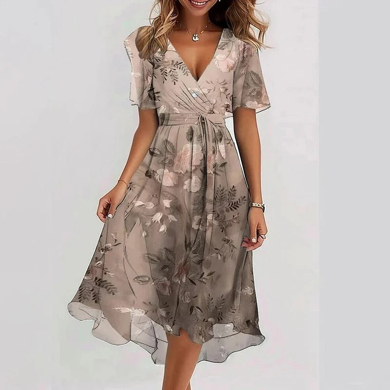 Talia | Elegant colourful dress