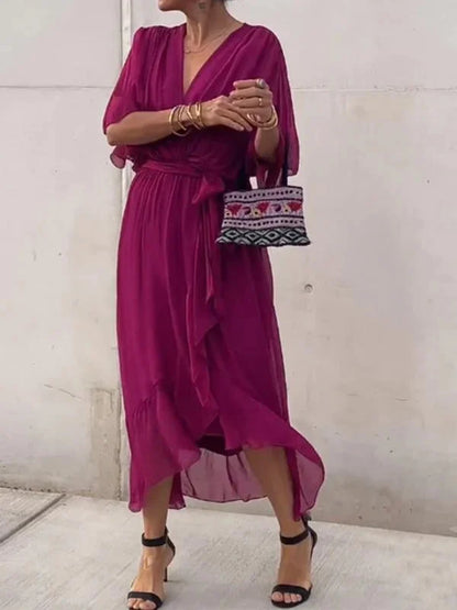Lucienne | Elegant V-neck dress