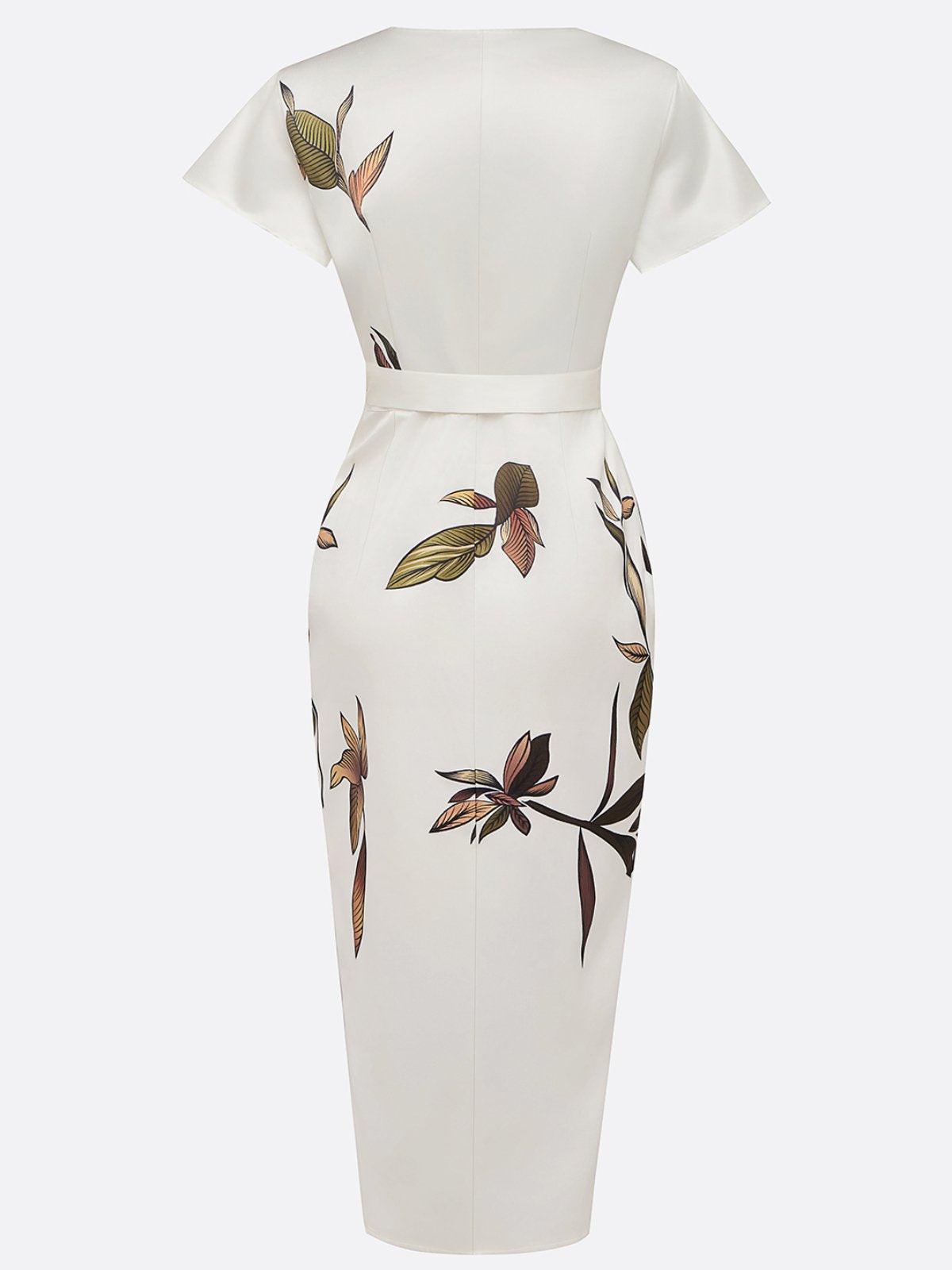 Lorraine | Elegant Wrap Midi Dress