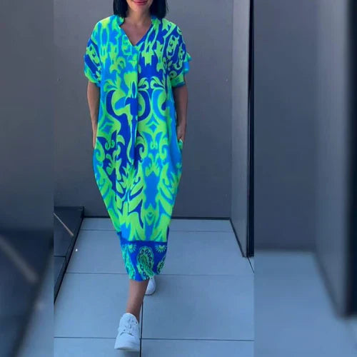 Fiona | Elegant printed dress for effortless style