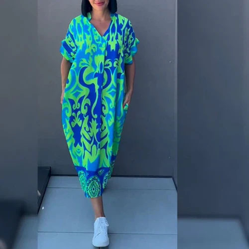 Fiona | Elegant printed dress for effortless style