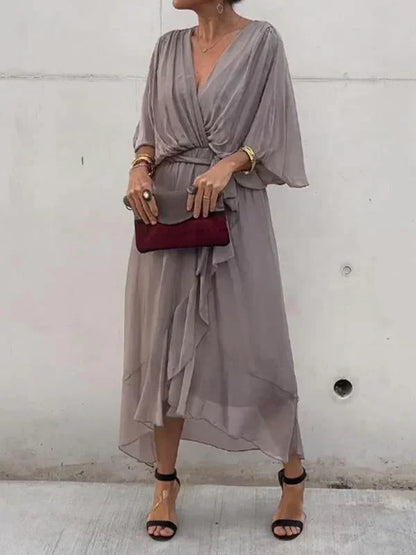 Lucienne | Elegant V-neck dress