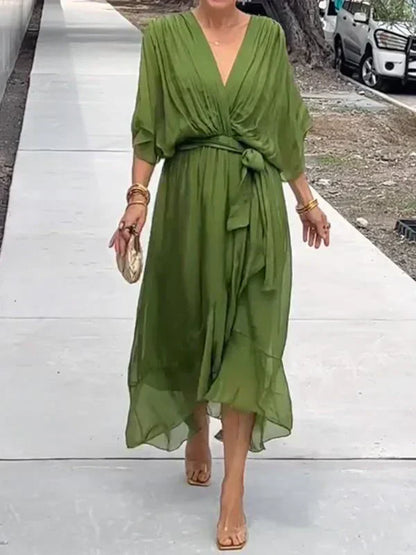Lucienne | Elegant V-neck dress