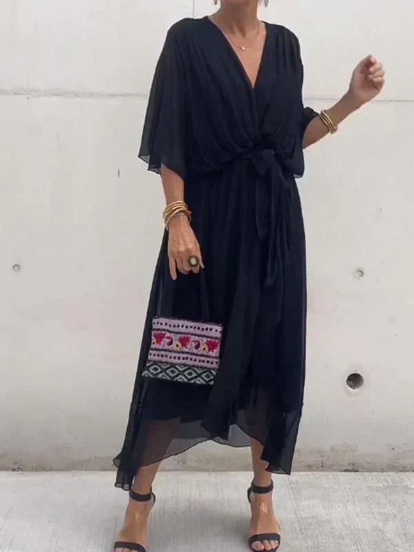 Lucienne | Elegant V-neck dress