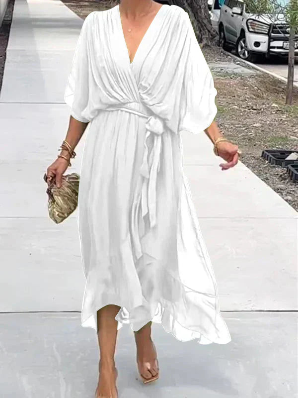 Lucienne | Elegant V-neck dress