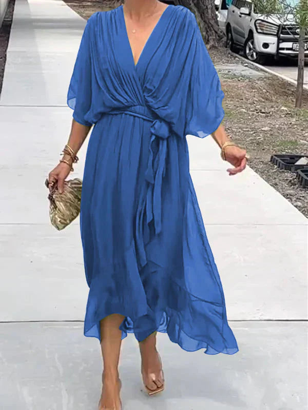 Lucienne | Elegant V-neck dress