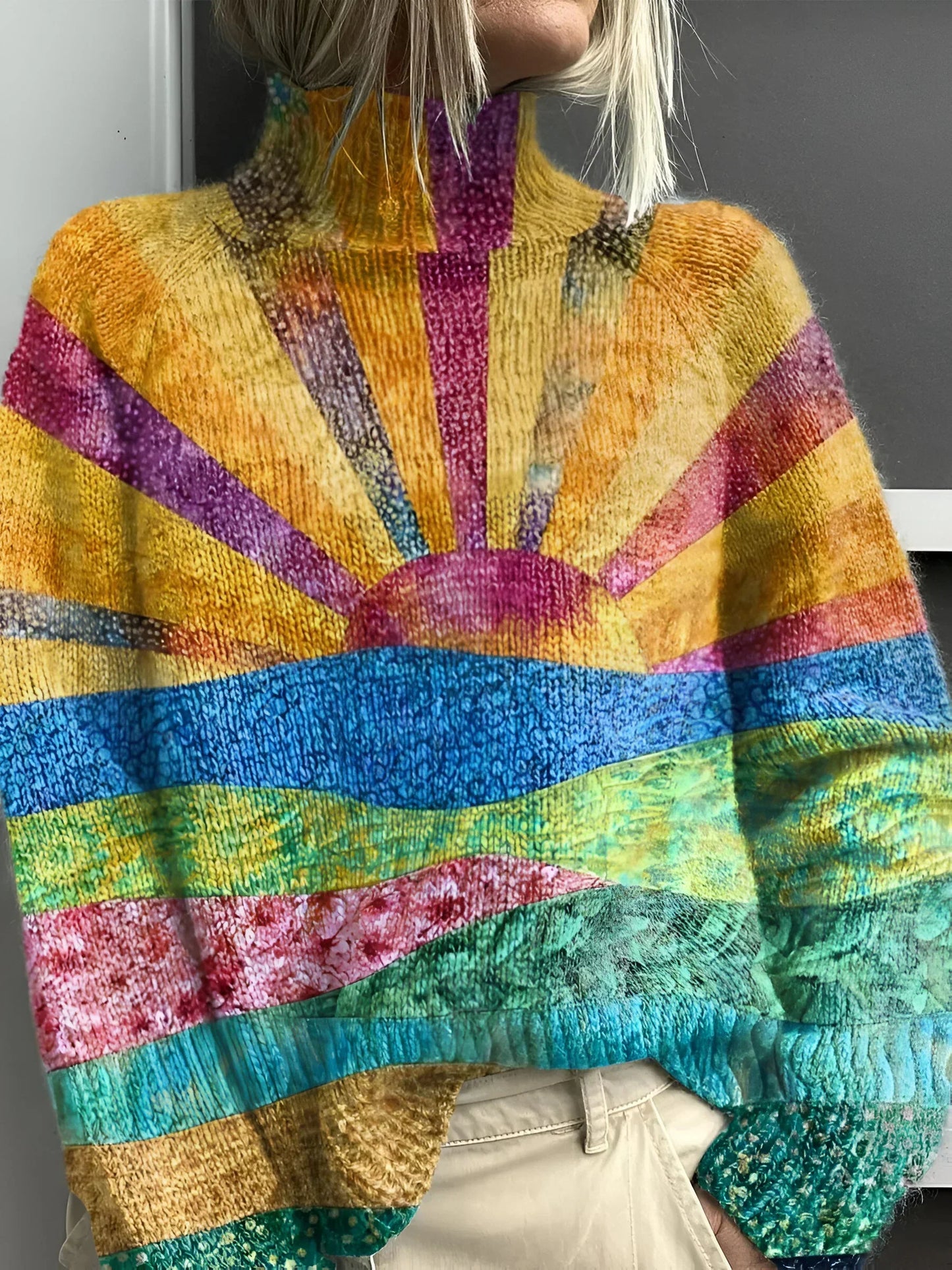 Noortje | Cozy Turtleneck Sweater in Vibrant Colors