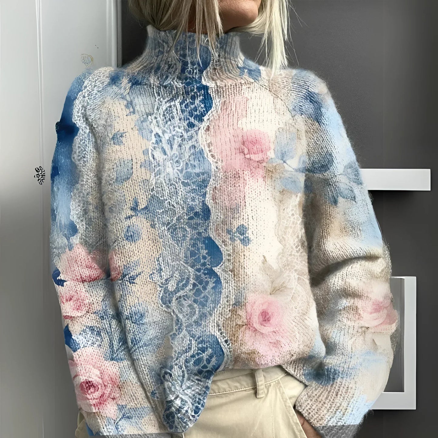 Lieke | Soft Cable Knit Turtleneck Pullover