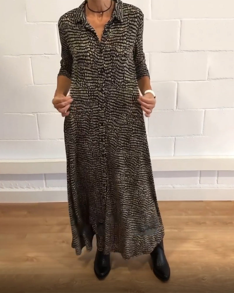 Coralie | Button Down Maxi Dress