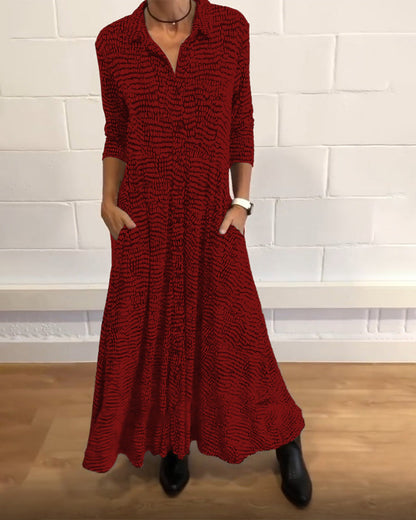 Coralie | Button Down Maxi Dress