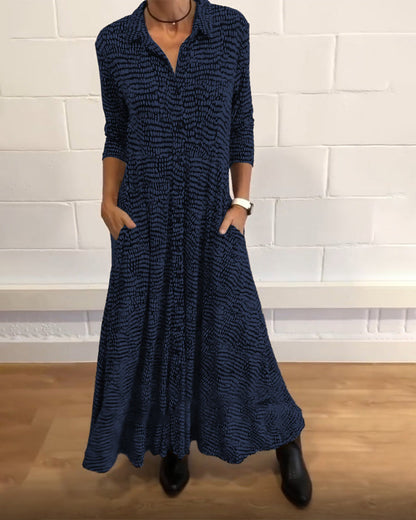 Coralie | Button Down Maxi Dress